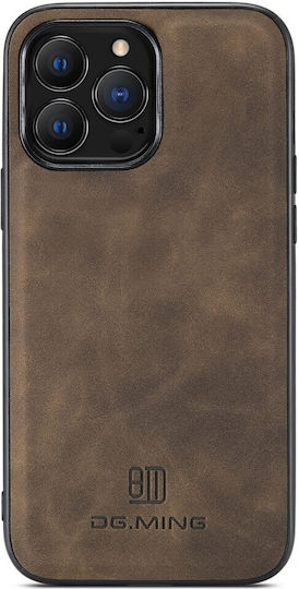 DG.MING Wallet Δερματίνης / Σιλικόνης / Πλαστικό Καφέ (iPhone 14 ProXiaomi 14 Pro)
