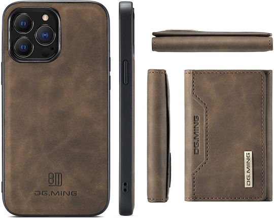 DG.MING Wallet Δερματίνης / Σιλικόνης / Πλαστικό Καφέ (iPhone 14 ProXiaomi 14 Pro)