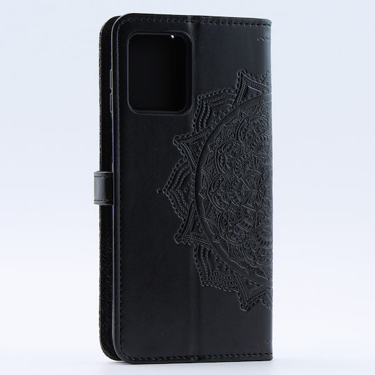 Motorola Buchen Sie Synthetisches Leder / Kunststoff / Silikon Schwarz (Motorola Moto G54 5G)