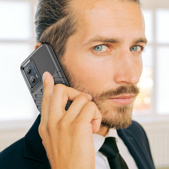 Thunder Back Cover Σιλικόνης Μαύρο (Moto G53)