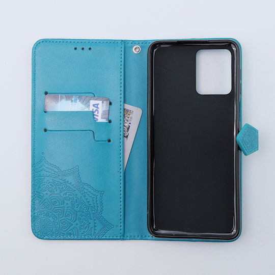 Motorola Mandala Книга Изкуствена кожа / Пластмаса / Силикон Син (Motorola Moto G54 5G)