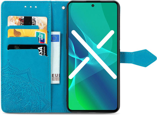 Motorola Mandala Книга Изкуствена кожа / Пластмаса / Силикон Син (Motorola Moto G54 5G)