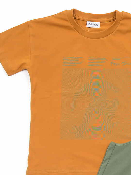 Trax Kinder Set mit Shorts Sommer 2Stück Orange