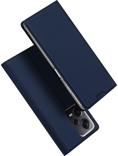 Dux Ducis Skinpro Book Σιλικόνης / Δερμάτινο 2mm Navy Μπλε (Redmi Note 12 Pro+)