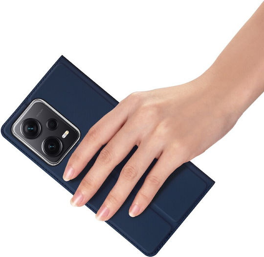 Dux Ducis Skinpro Book Σιλικόνης / Δερμάτινο 2mm Navy Μπλε (Redmi Note 12 Pro+)