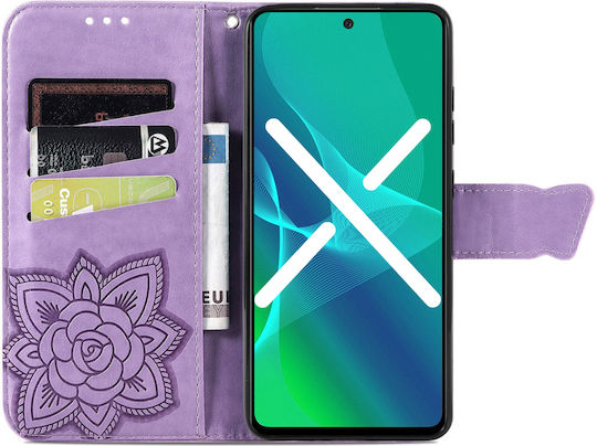 Infinix Книга Изкуствена кожа / Пластмаса / Силикон Лилав ( TCL 30 / 30+ / 30 5G)