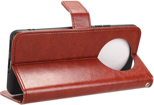 Crazy Horse Brieftasche Synthetisches Leder / Kunststoff / Silikon Braun (Realme 11 Pro / 11 Pro+)