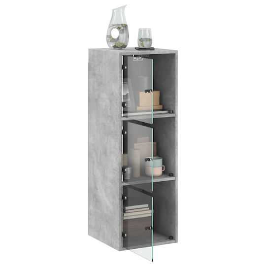 vidaXL Bathroom Cabinet L35xW37xH100cm Gray
