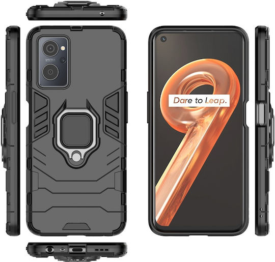 Erbord Umschlag Rückseite Schwarz (Realme 9iOppo A96)