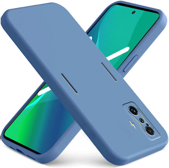 Erbord Umschlag Rückseite Silikon Blau (Poco F4 GT 5G)
