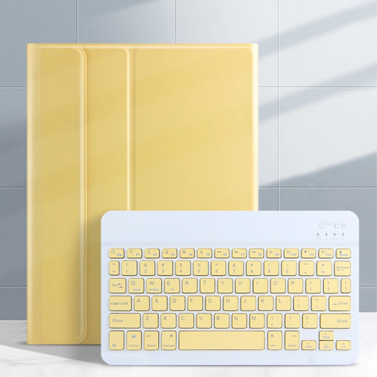 Flip Cover with Keyboard English US Yellow for iPad 2019/2020/2021 10.2''