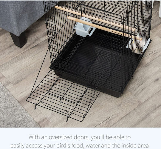 Birds Cage Black Kingkong 40x40x79cm Black