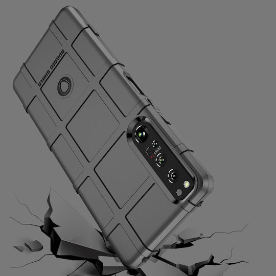 Shield Задна корица Силикон Черен (Xperia 1 IV)