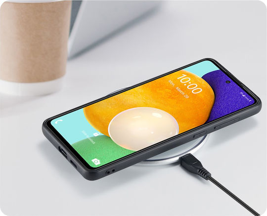 DG.MING Портмоне Изкуствена кожа / Силикон / Пластмаса Черен (Galaxy A53)
