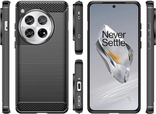 HappyCase Back Cover Σιλικόνης Μαύρο (OnePlus 12)