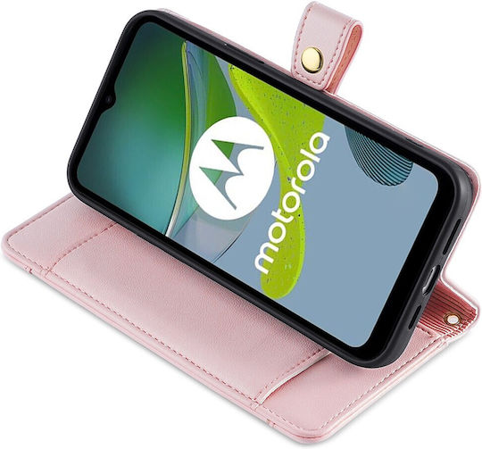Motorola Wallet Piele artificială Roz (Motorola Moto G54 5G)