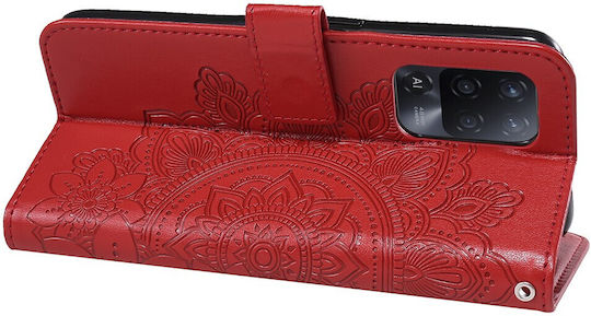 Erbord Book Synthetic Leather / Plastic / Silicone Red (Oppo A94)