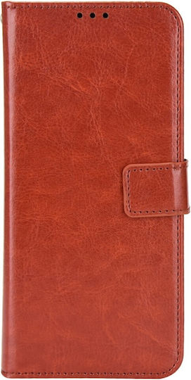 Crazy Horse Wallet Δερματίνης / Πλαστικό / Σιλικόνης Καφέ (Redmi A1 / A2)