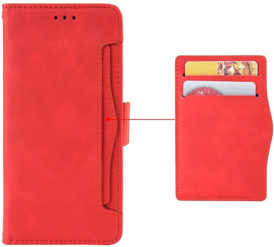 Oppo Book Piele artificială / Plastic / Silicon Roșu (Oppo A78 4G)