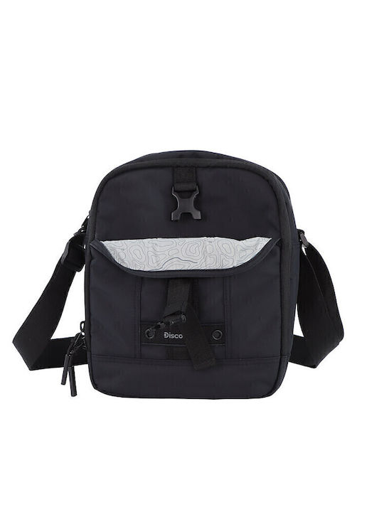 Herren Schulter / Crossbody Tasche Schwarz