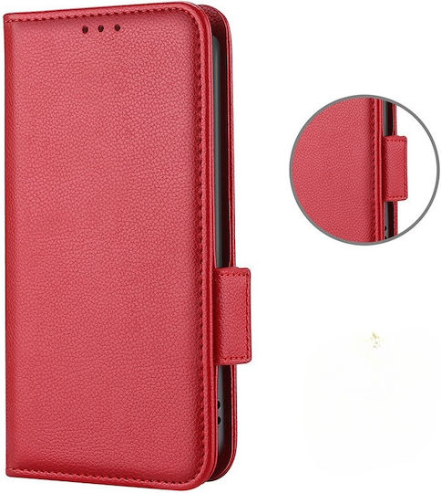 Wallet Δερματίνης Κόκκινο (Nokia X30 5G)