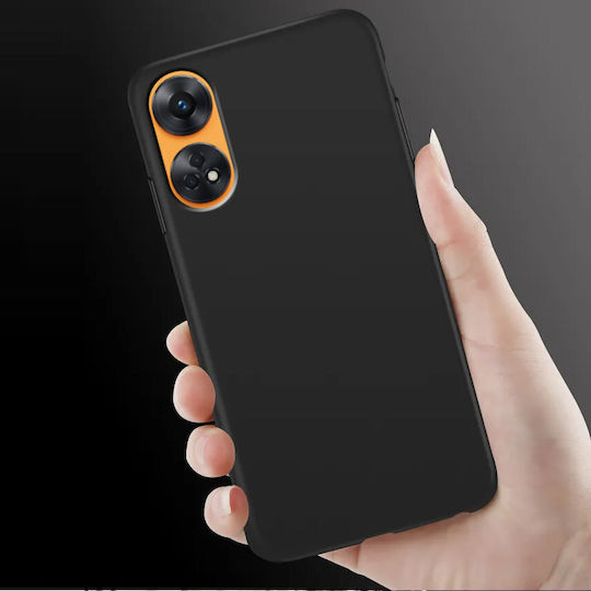 Back Cover Σιλικόνης Μαύρο (Oppo Reno8 T)