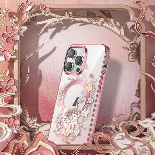 Kingxbar Umschlag Rückseite Rosa (iPhone 14 ProXiaomi 14 Pro)