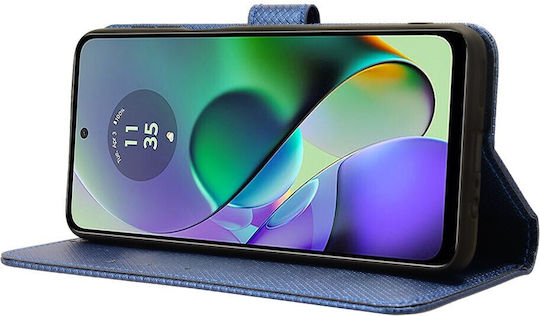 Erbord Книга Изкуствена кожа Син (Motorola Moto G54 5G)