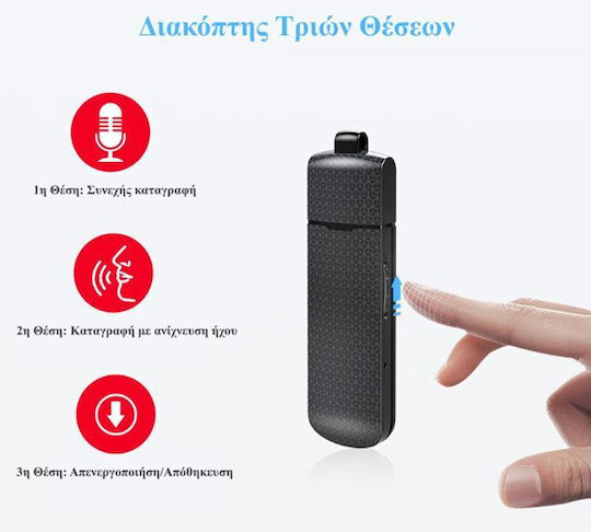 Surveillance Bug Capacity 8GB with Memory Card Slot