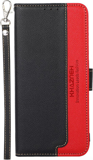 Khazneh Buchen Sie Synthetisches Leder Schwarz (Xperia 10 IV)