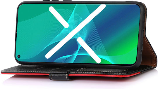 Khazneh Buchen Sie Synthetisches Leder Schwarz (Xperia 10 IV)