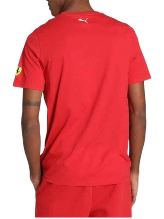 Puma Men's Short Sleeve T-shirt Red