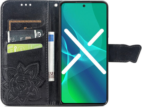 Xiaomi Butterfly Book Δερματίνης / Πλαστικό / Σιλικόνης Μαύρο (Xiaomi Poco F5)