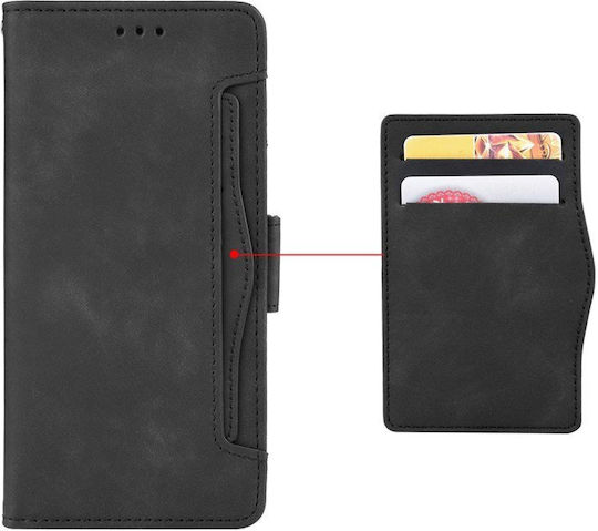 Erbord Buchen Sie Synthetisches Leder / Kunststoff / Silikon Schwarz (Huawei Nova Y70)