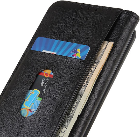 Wallet Leather / Silicone Black (Nokia X10)