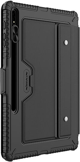 Nillkin Bumper Flip Cover με Πληκτρολόγιο στα Αγγλικά US Μαύρη (Galaxy Tab S8+, Tab S7, Tab S7 FE)