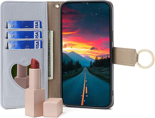 Motorola Wallet Zipper Pocket Piele artificială Albastru (Motorola Moto G54 5G)