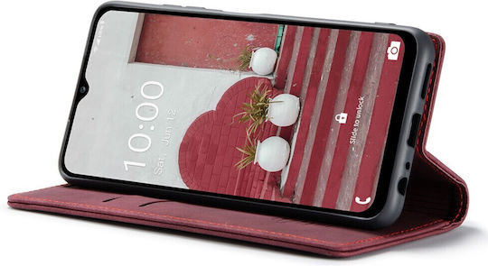 Caseme Book Δερματίνης Μπορντό (Galaxy M33)