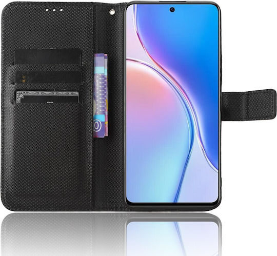 Smart Wallet Δερματίνης Μαύρο (Huawei Nova 11i)