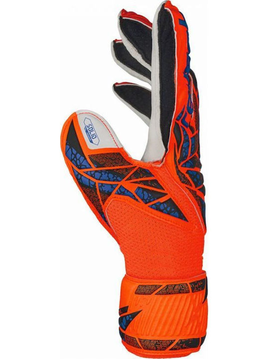 Reusch Attrakt Solid Finger Support Γάντια Τερματοφύλακα Παιδικά Πορτοκαλί