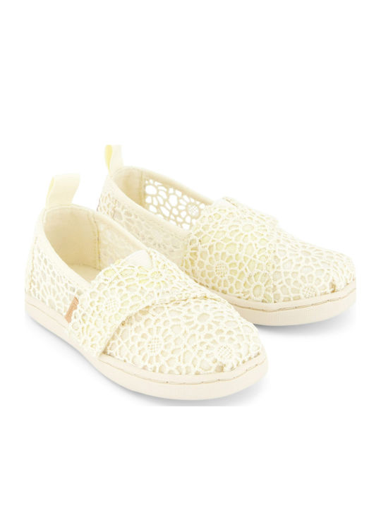 Kids Espradrilles with Hoop & Loop Closure Beige Alpargata