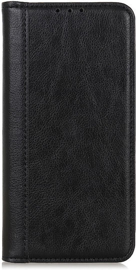 Brieftasche Leder / Silikon Schwarz (Xperia 1 V)