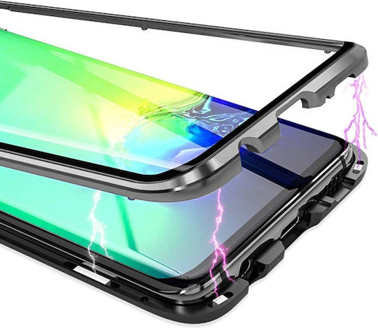 Erbord Back Cover Tempered Glass / Πλαστικό Μαγνητικό Μαύρο (iPhone 11 Pro Max)