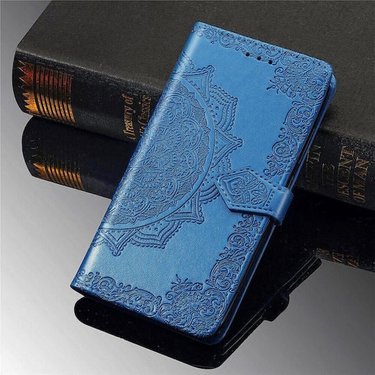 Erbord Book Synthetic Leather / Plastic / Silicone Blue (Moto E20)