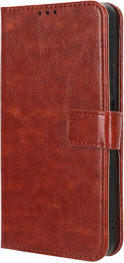 Crazy Horse Wallet Δερματίνης / Πλαστικό / Σιλικόνης Καφέ (Galaxy S23 FE)