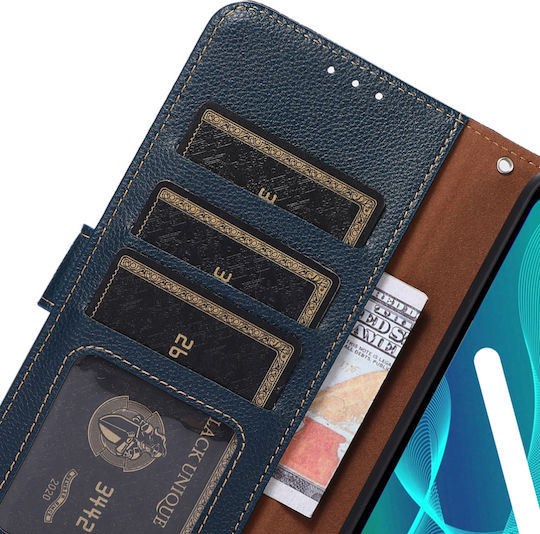 Khazneh Book Piele artificială Albastru (Xperia 10 IV)