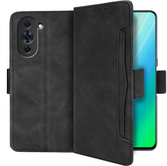 Book Piele artificială / Plastic / Silicon Negru (Huawei Nova 10 Pro)