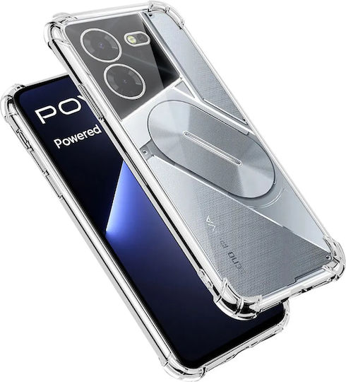 Erbord Umschlag Rückseite Silikon Transparent (Realme 5 Pro)