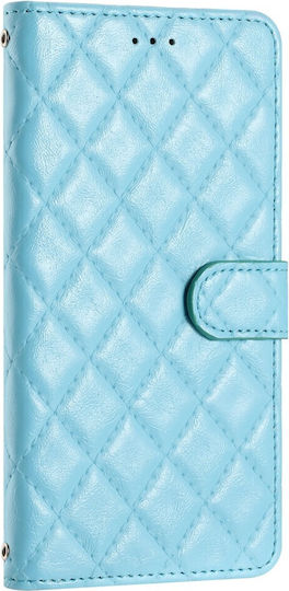 Binfen Diamond Lattice Портмоне От Изкуствена Кожа Синьо Oppo A38 4G BINFEN