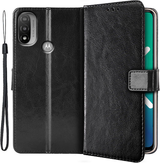 Erbord Wallet Synthetic Leather / Plastic / Silicone Black (Moto E20)